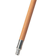 60"X15/16" WOOD HANDLE W/ METAL THREADED TIP